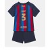 Cheap Barcelona Gerard Pique #3 Home Football Kit Children 2022-23 Short Sleeve (+ pants)